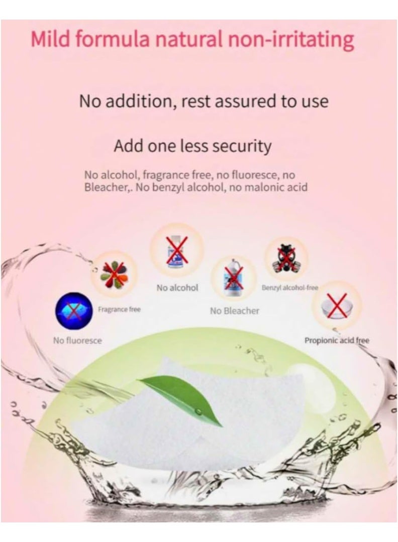 Soft Mini Wet Wipes for Hands & Mouth – Fragrance Free – Daily Use - Image 5